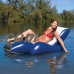 Intex Inflatable Floating Comfortable Recliner Lounges with Cup Holders (2 Pack)   